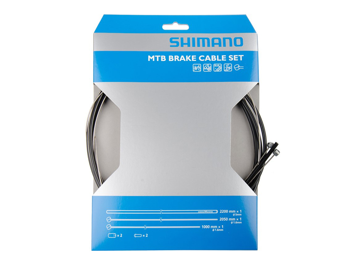 Shimano MTB Brake Cable Set - Black 1 Shimano MTB Brake Cable Set - Black