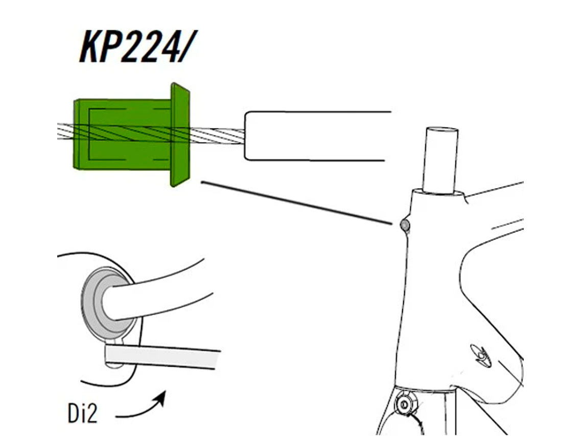 Cannondale SuperSix Headtube Brake Cable Insert 1 Cannondale SuperSix Headtube Brake Cable Insert