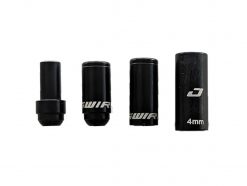 Jagwire 2x Elite Link Shift End Cap Pack (18pcs) - Black Aluminum