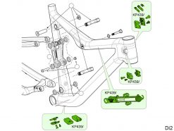 Cannondale Scalpel Si Cable Guides Kit -Cables & Hoses shop BP 68181 2