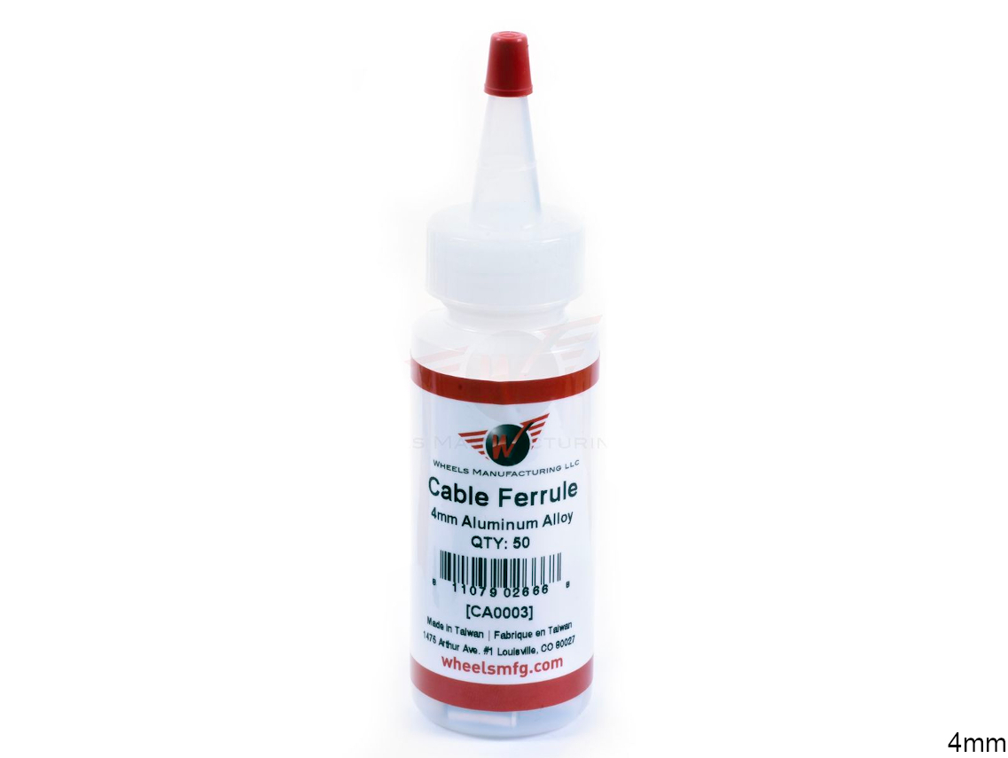 Wheels MFG Aluminum Cable Housing Ferrules (50pcs) 2 Wheels MFG Aluminum Cable Housing Ferrules (50pcs) - Image 2