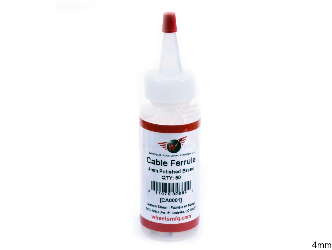 Wheels MFG Brass Cable Housing Ferrules (50pcs) 2 Wheels MFG Brass Cable Housing Ferrules (50pcs) - Image 2