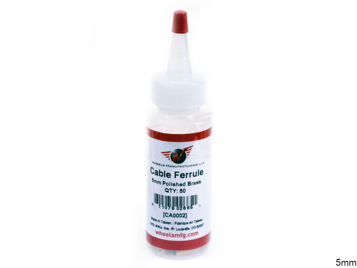 Wheels MFG Brass Cable Housing Ferrules (50pcs) 3 Wheels MFG Brass Cable Housing Ferrules (50pcs) - Image 3